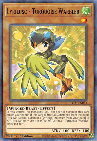 Lyrilusc - Turquoise Warbler [LED8-EN044] Common - Card Brawlers | Quebec | Canada | Yu-Gi-Oh!