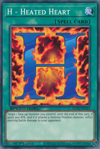 H - Heated Heart [SGX2-ENA13] Common - Card Brawlers | Quebec | Canada | Yu-Gi-Oh!