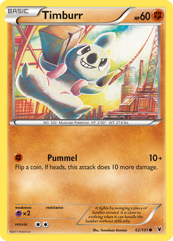 Timburr (62/101) [Black & White: Noble Victories] - Card Brawlers | Quebec | Canada | Yu-Gi-Oh!