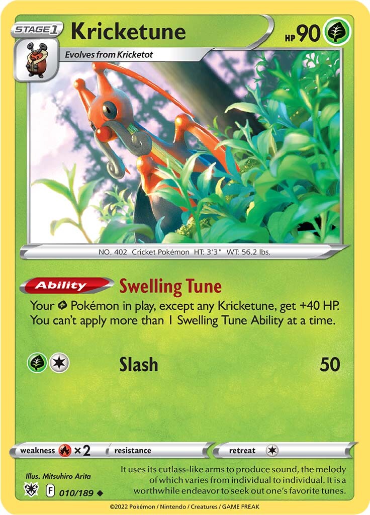 Kricketune (010/189) [Sword & Shield: Astral Radiance] - Card Brawlers | Quebec | Canada | Yu-Gi-Oh!
