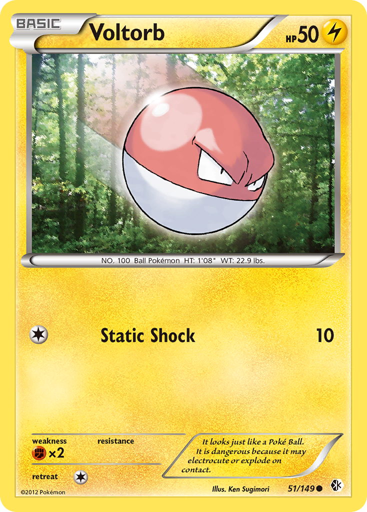 Voltorb (51/149) [Black & White: Boundaries Crossed] - Card Brawlers | Quebec | Canada | Yu-Gi-Oh!