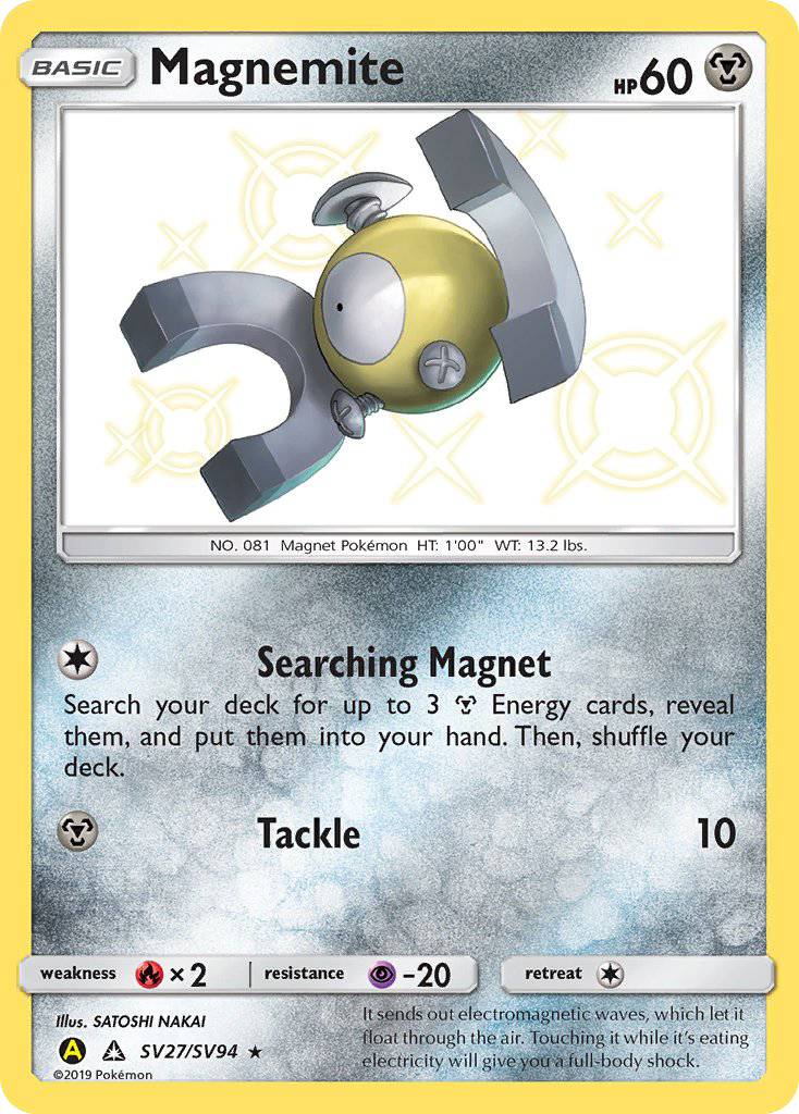 Magnemite (SV27/SV94) [Sun & Moon: Hidden Fates - Shiny Vault] - Card Brawlers | Quebec | Canada | Yu-Gi-Oh!