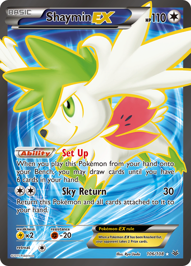 Shaymin EX (106/108) [XY: Roaring Skies] - Card Brawlers | Quebec | Canada | Yu-Gi-Oh!