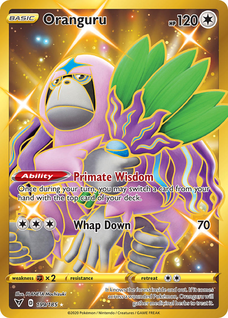 Oranguru (199/185) [Sword & Shield: Vivid Voltage] - Card Brawlers | Quebec | Canada | Yu-Gi-Oh!