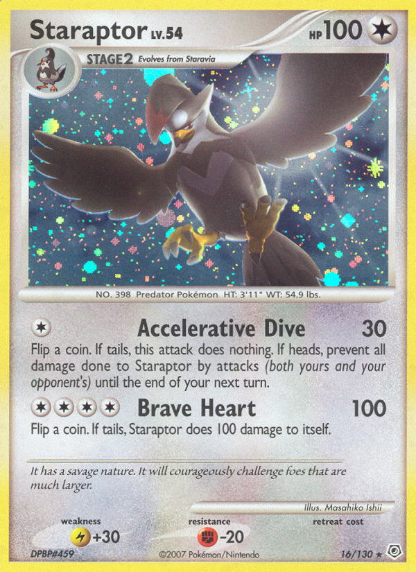 Staraptor (16/130) [Diamond & Pearl: Base Set] - Card Brawlers | Quebec | Canada | Yu-Gi-Oh!