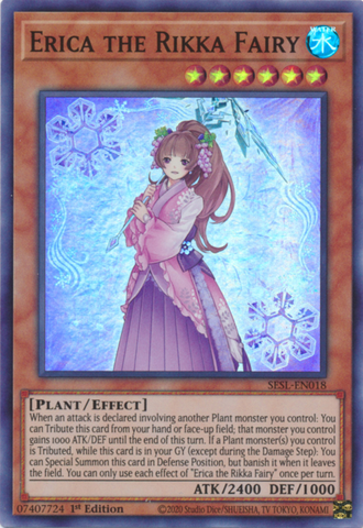 Erica the Rikka Fairy [SESL-EN018] Super Rare - Card Brawlers | Quebec | Canada | Yu-Gi-Oh!