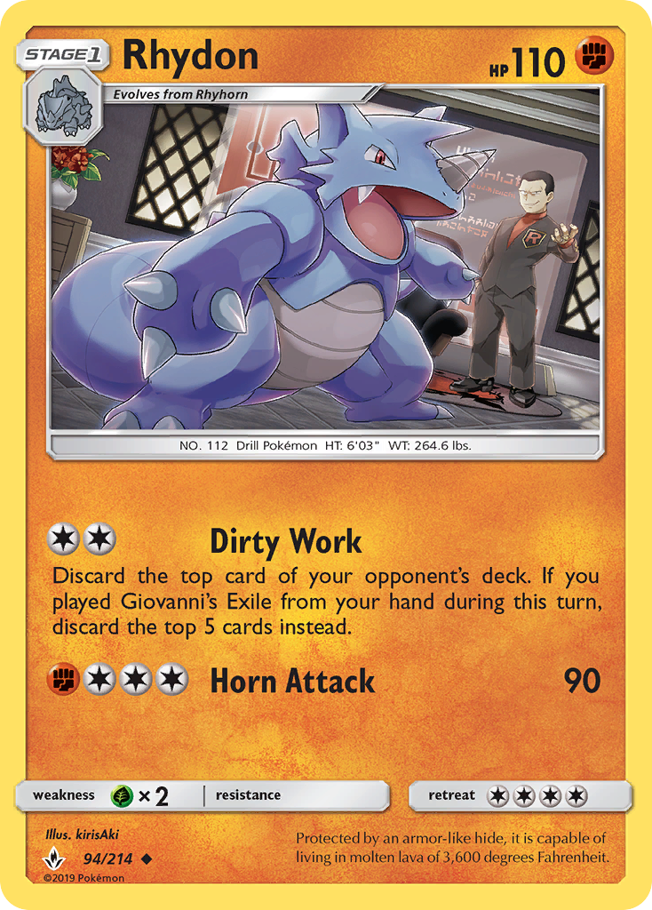 Rhydon (94/214) [Sun & Moon: Unbroken Bonds] - Card Brawlers | Quebec | Canada | Yu-Gi-Oh!