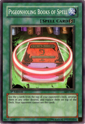 Pigeonholing Books of Spell [MFC-093] Common - Card Brawlers | Quebec | Canada | Yu-Gi-Oh!