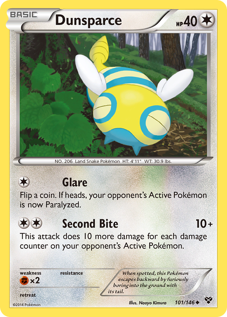 Dunsparce (101/146) [XY: Base Set] - Card Brawlers | Quebec | Canada | Yu-Gi-Oh!