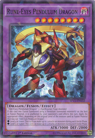 Rune-Eyes Pendulum Dragon [SP15-EN032] Shatterfoil Rare - Yu-Gi-Oh! - Card Brawlers | Quebec | Canada |