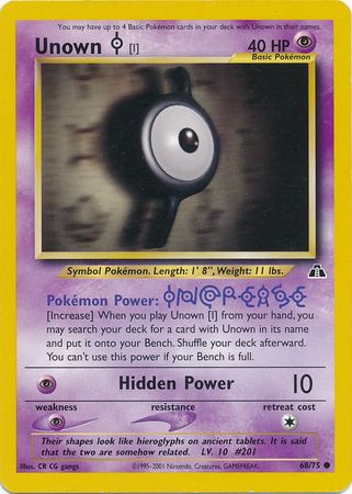 Unown [I] (68/75) [Neo Discovery Unlimited] - Card Brawlers | Quebec | Canada | Yu-Gi-Oh!