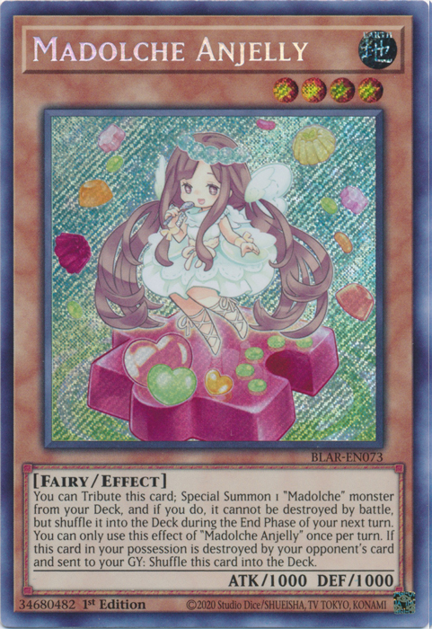 Madolche Anjelly [BLAR-EN073] Secret Rare - Card Brawlers | Quebec | Canada | Yu-Gi-Oh!