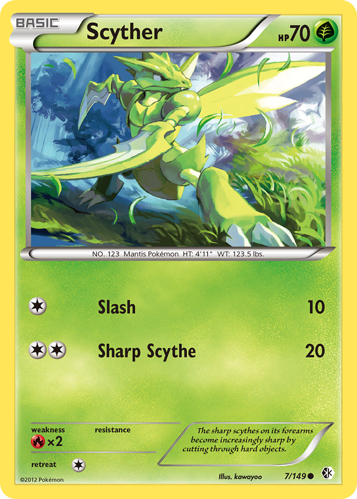 Scyther (7/149) [Black & White: Boundaries Crossed] - Card Brawlers | Quebec | Canada | Yu-Gi-Oh!