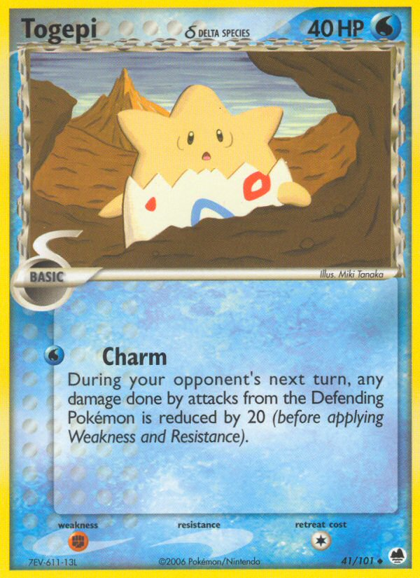 Togepi (41/101) (Delta Species) [EX: Dragon Frontiers] - Card Brawlers | Quebec | Canada | Yu-Gi-Oh!