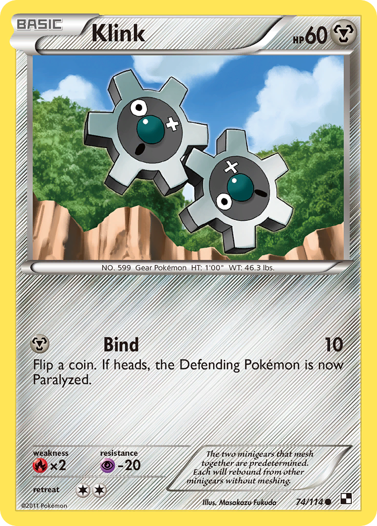 Klink (74/114) [Black & White: Base Set] - Card Brawlers | Quebec | Canada | Yu-Gi-Oh!