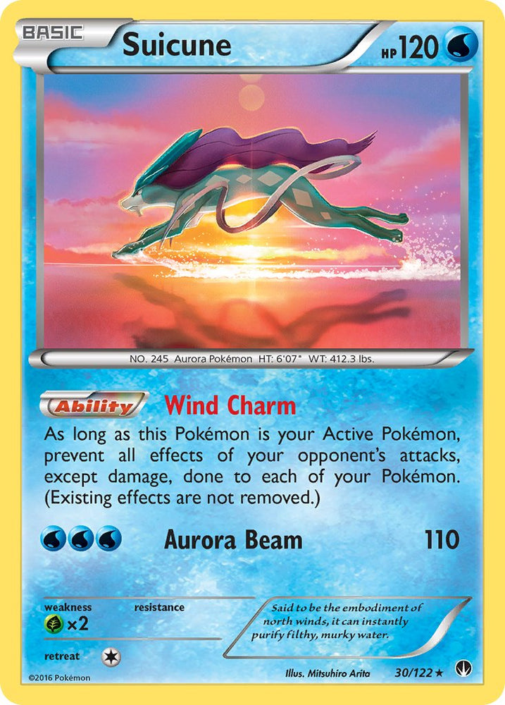 Suicune (30/122) (Cosmos Holo) (Blister Exclusive) [XY: BREAKpoint] - Card Brawlers | Quebec | Canada | Yu-Gi-Oh!