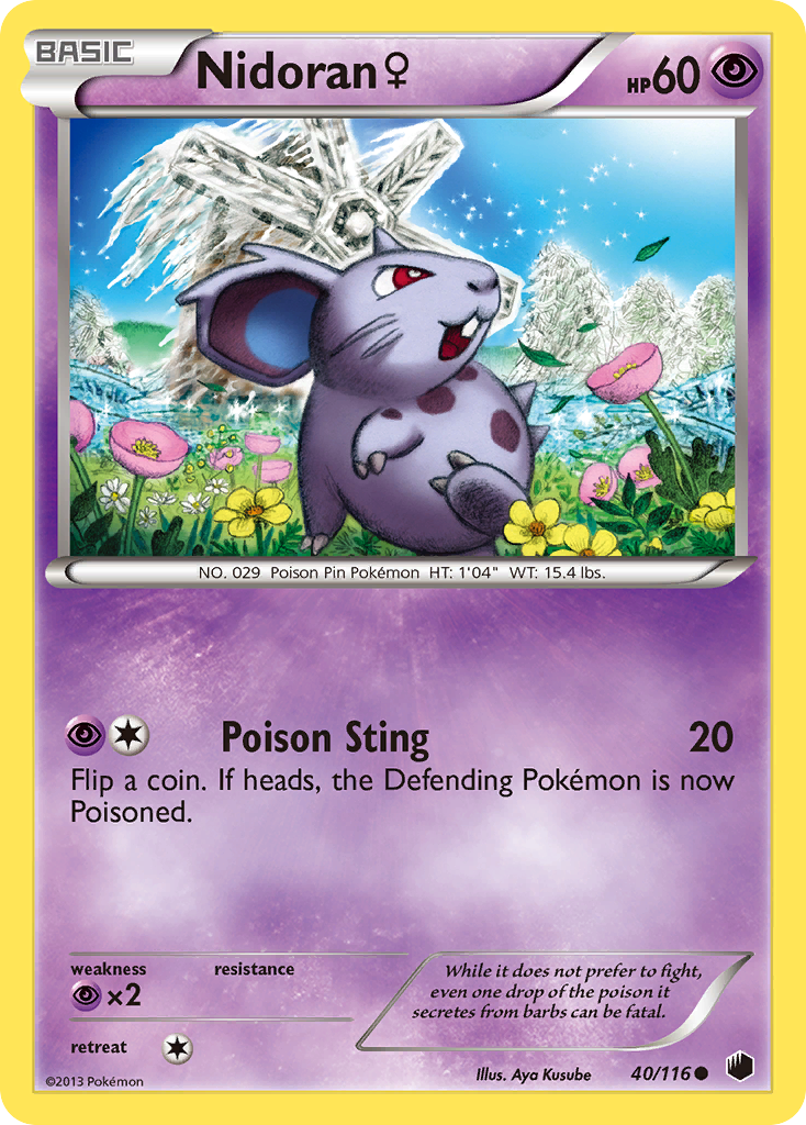 Nidoran (40/116) (Female) [Black & White: Plasma Freeze] - Card Brawlers | Quebec | Canada | Yu-Gi-Oh!