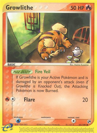 Growlithe (65/100) [EX: Sandstorm] - Card Brawlers | Quebec | Canada | Yu-Gi-Oh!