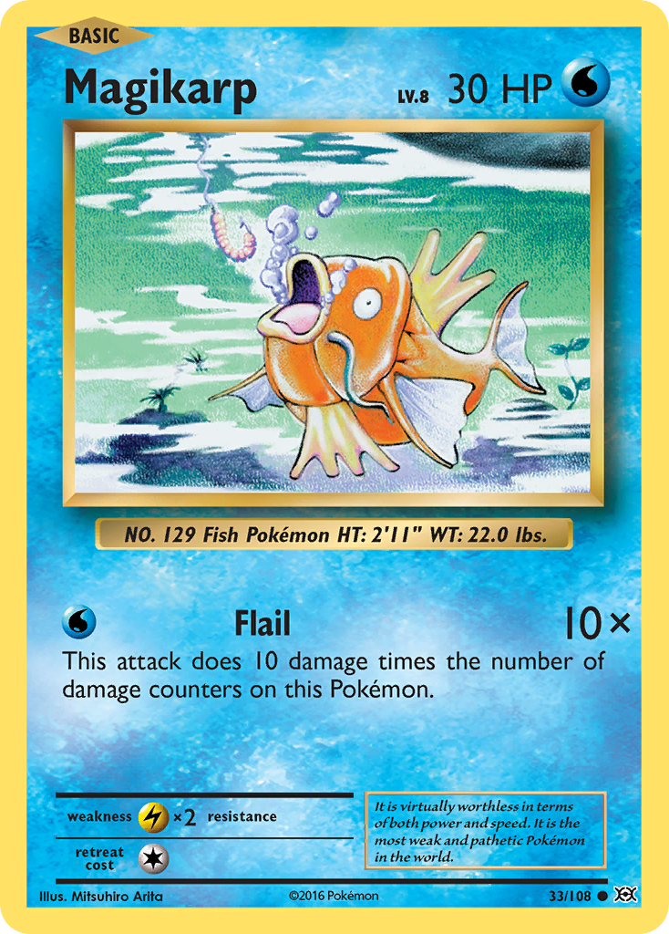 Magikarp (33/108) [XY: Evolutions] - Card Brawlers | Quebec | Canada | Yu-Gi-Oh!