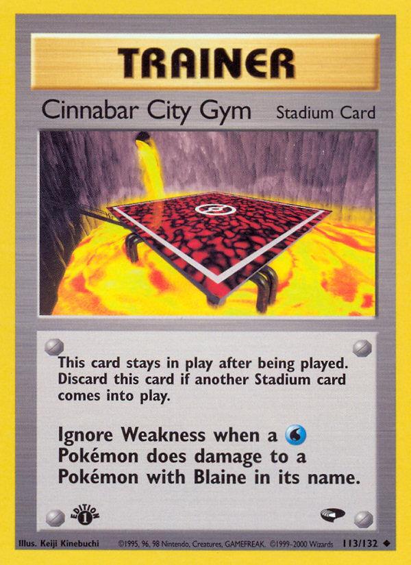 Cinnabar City Gym (113/132) [Gym Challenge 1st Edition] - Card Brawlers | Quebec | Canada | Yu-Gi-Oh!