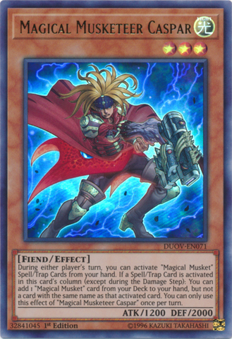 Magical Musketeer Caspar [DUOV-EN071] Ultra Rare - Card Brawlers | Quebec | Canada | Yu-Gi-Oh!