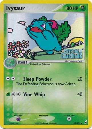 Ivysaur (34/100) (Stamped) [EX: Crystal Guardians] - Card Brawlers | Quebec | Canada | Yu-Gi-Oh!
