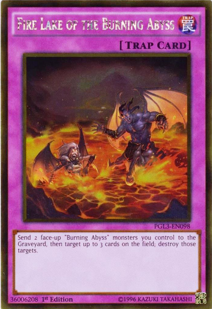 Fire Lake of the Burning Abyss [PGL3-EN098] Gold Rare - Card Brawlers | Quebec | Canada | Yu-Gi-Oh!