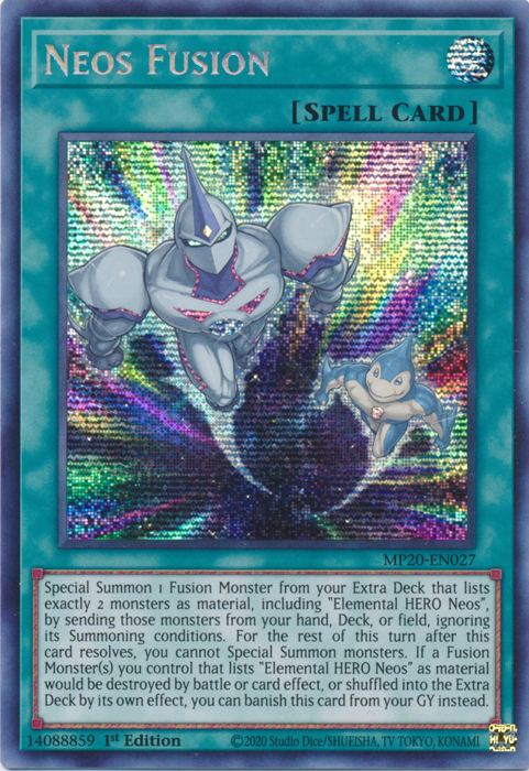 Neos Fusion [MP20-EN027] Prismatic Secret Rare - Card Brawlers | Quebec | Canada | Yu-Gi-Oh!