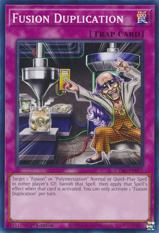 Fusion Duplication [CYAC-EN077] Common - Card Brawlers | Quebec | Canada | Yu-Gi-Oh!