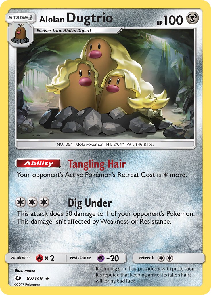 Alolan Dugtrio (87/149) (Cosmos Holo) (Blister Exclusive) [Sun & Moon: Base Set] - Card Brawlers | Quebec | Canada | Yu-Gi-Oh!