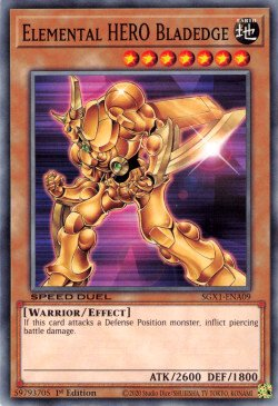 Elemental HERO Bladedge [SGX1-ENA09] Common - Card Brawlers | Quebec | Canada | Yu-Gi-Oh!