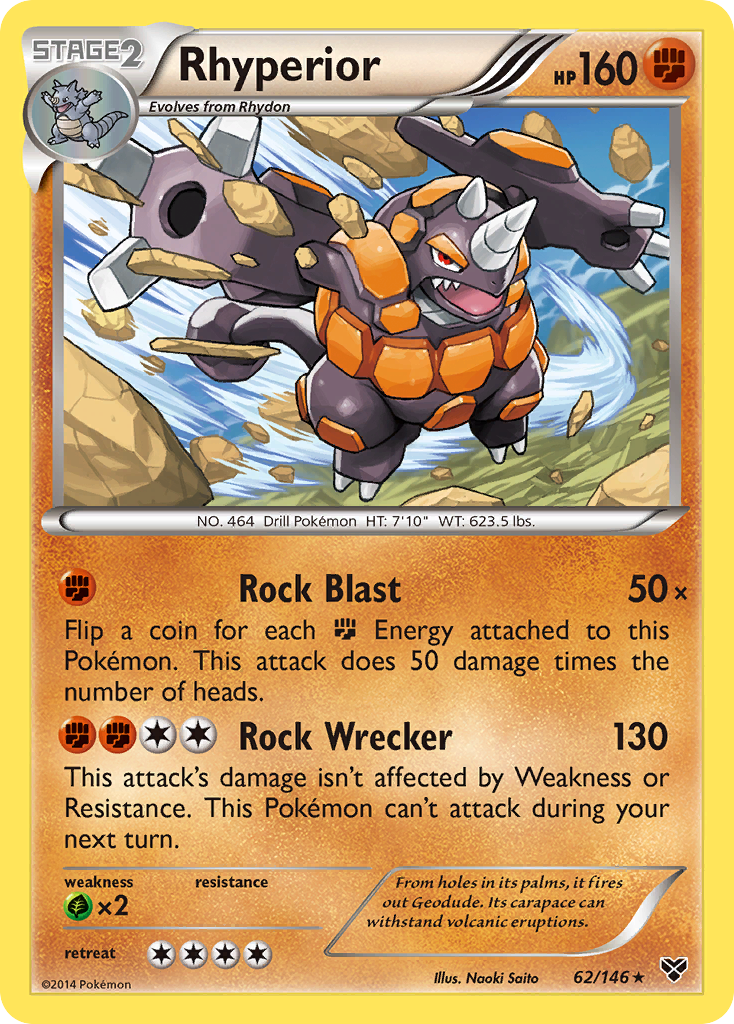 Rhyperior (62/146) [XY: Base Set] - Card Brawlers | Quebec | Canada | Yu-Gi-Oh!