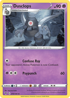 Dusclops (070/185) [Sword & Shield: Vivid Voltage] - Card Brawlers | Quebec | Canada | Yu-Gi-Oh!