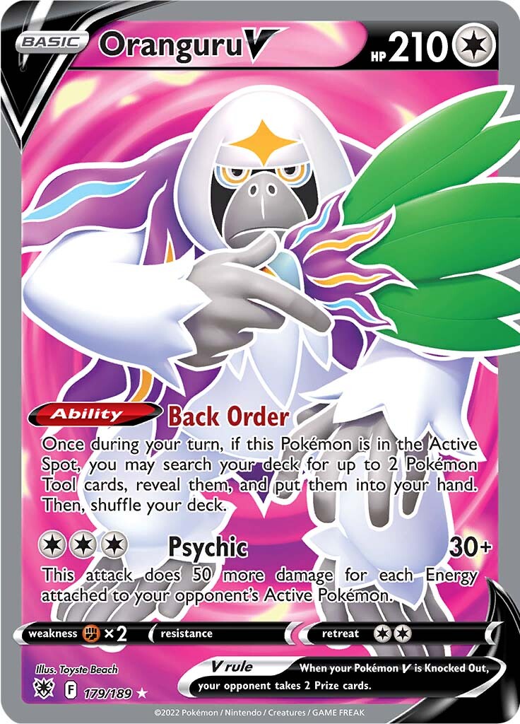 Oranguru V (179/189) [Sword & Shield: Astral Radiance] - Card Brawlers | Quebec | Canada | Yu-Gi-Oh!