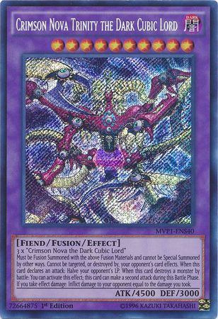 Crimson Nova Trinity the Dark Cubic Lord [MVP1-ENS40] Secret Rare - Card Brawlers | Quebec | Canada | Yu-Gi-Oh!