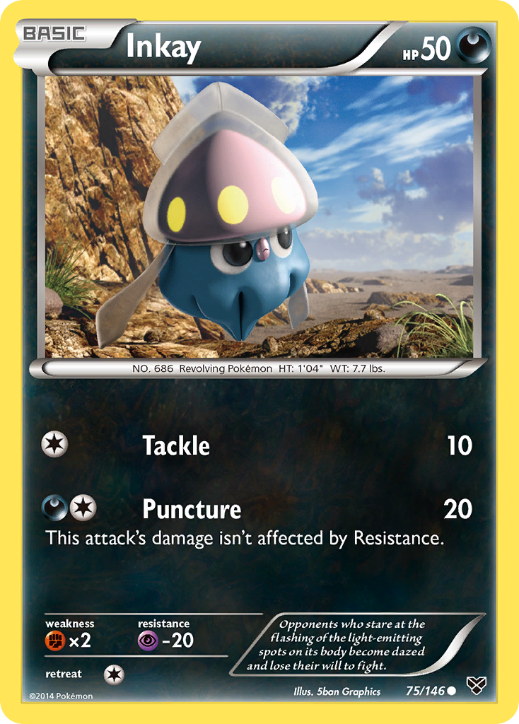 Inkay (75/146) [XY: Base Set] - Card Brawlers | Quebec | Canada | Yu-Gi-Oh!