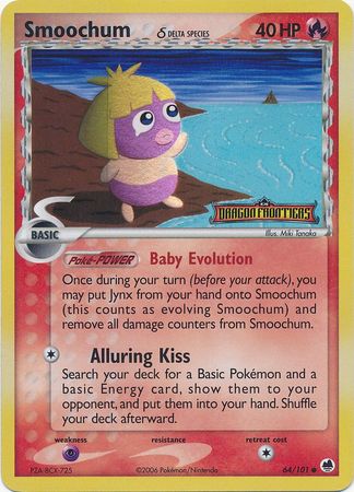 Smoochum (64/101) (Delta Species) (Stamped) [EX: Dragon Frontiers] - Card Brawlers | Quebec | Canada | Yu-Gi-Oh!