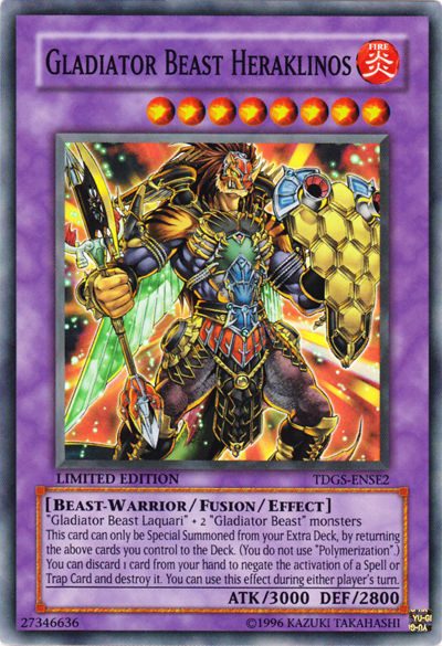 Gladiator Beast Heraklinos [TDGS-ENSE2] Super Rare - Card Brawlers | Quebec | Canada | Yu-Gi-Oh!