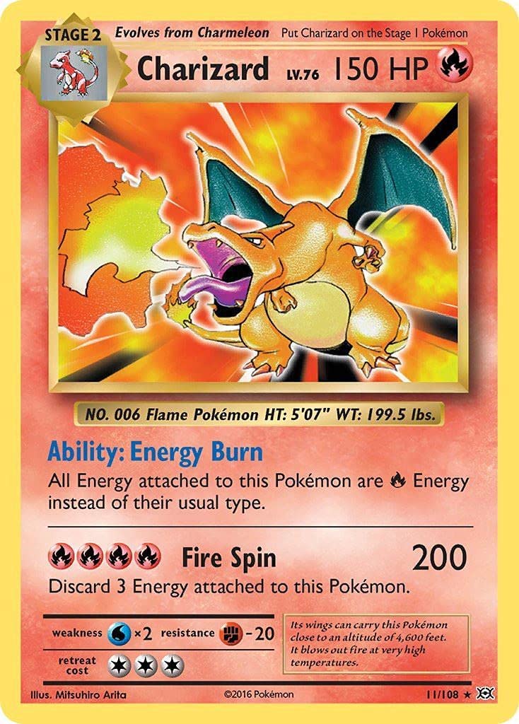 Charizard (11/108) [XY: Evolutions] - Card Brawlers | Quebec | Canada | Yu-Gi-Oh!