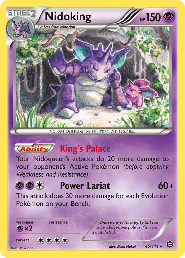 Nidoking (45/114) [XY: Steam Siege] - Card Brawlers | Quebec | Canada | Yu-Gi-Oh!