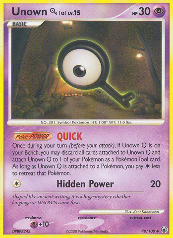 Unown Q (49/100) [Diamond & Pearl: Majestic Dawn] - Card Brawlers | Quebec | Canada | Yu-Gi-Oh!