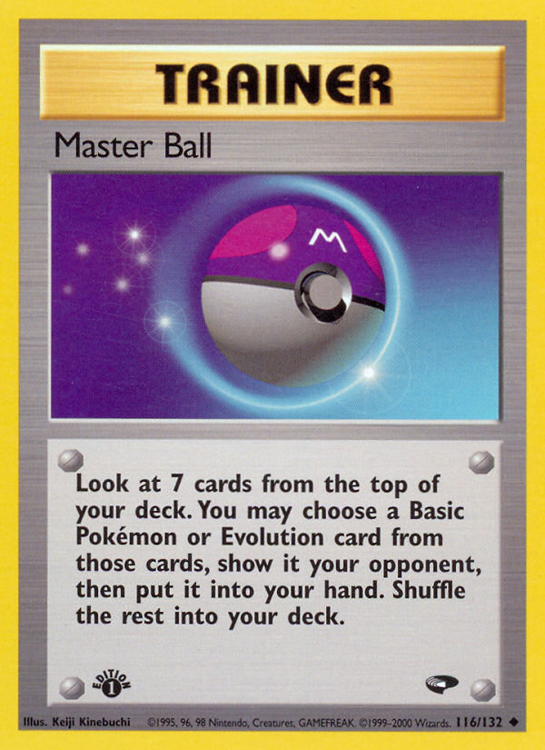Master Ball (116/132) [Gym Challenge 1st Edition] - Card Brawlers | Quebec | Canada | Yu-Gi-Oh!