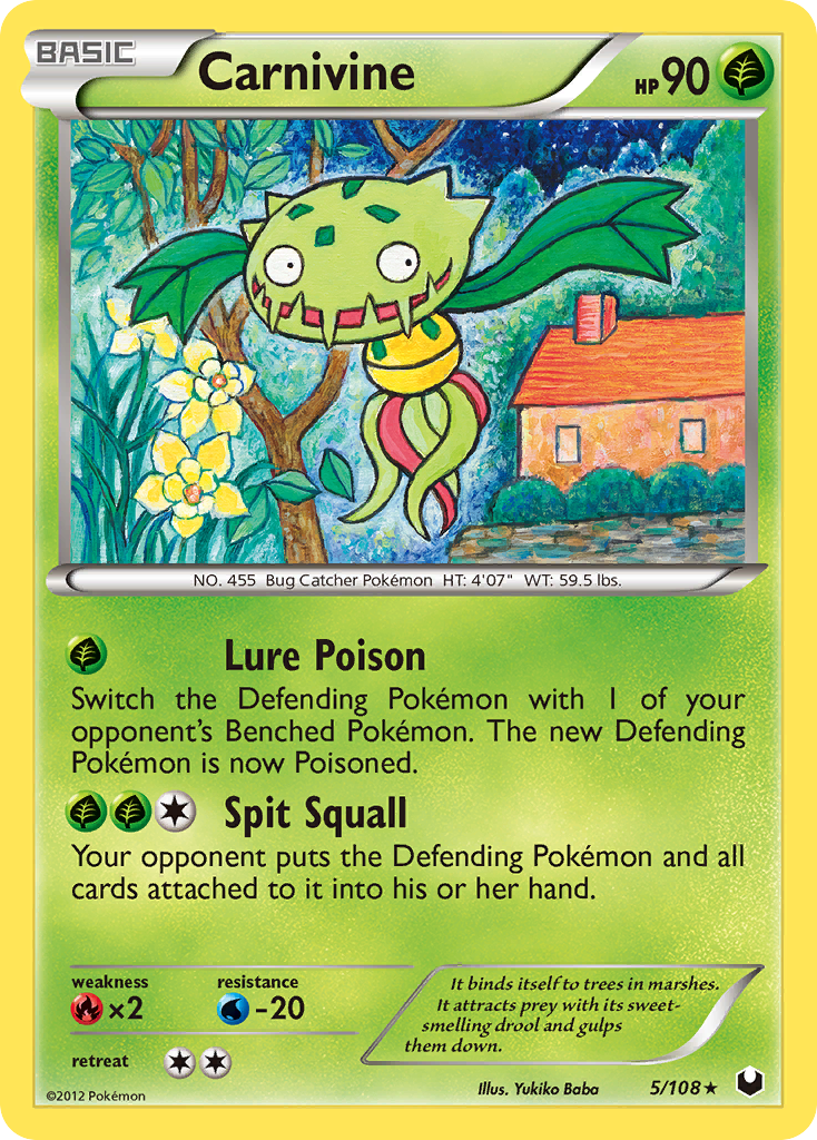 Carnivine (5/108) [Black & White: Dark Explorers] - Card Brawlers | Quebec | Canada | Yu-Gi-Oh!