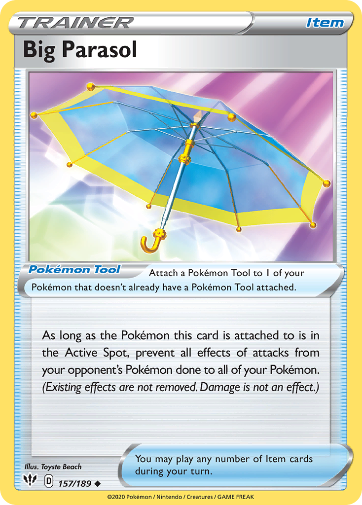 Big Parasol (157/189) [Sword & Shield: Darkness Ablaze] - Card Brawlers | Quebec | Canada | Yu-Gi-Oh!