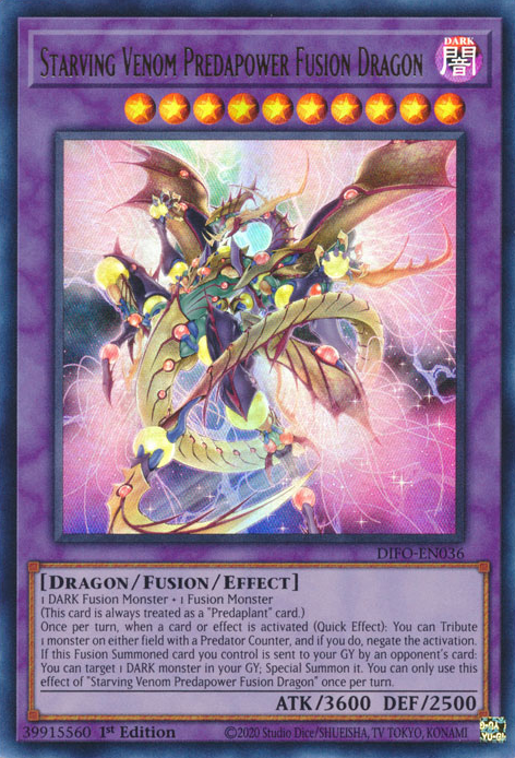 Starving Venom Predapower Fusion Dragon [DIFO-EN036] Ultra Rare - Card Brawlers | Quebec | Canada | Yu-Gi-Oh!