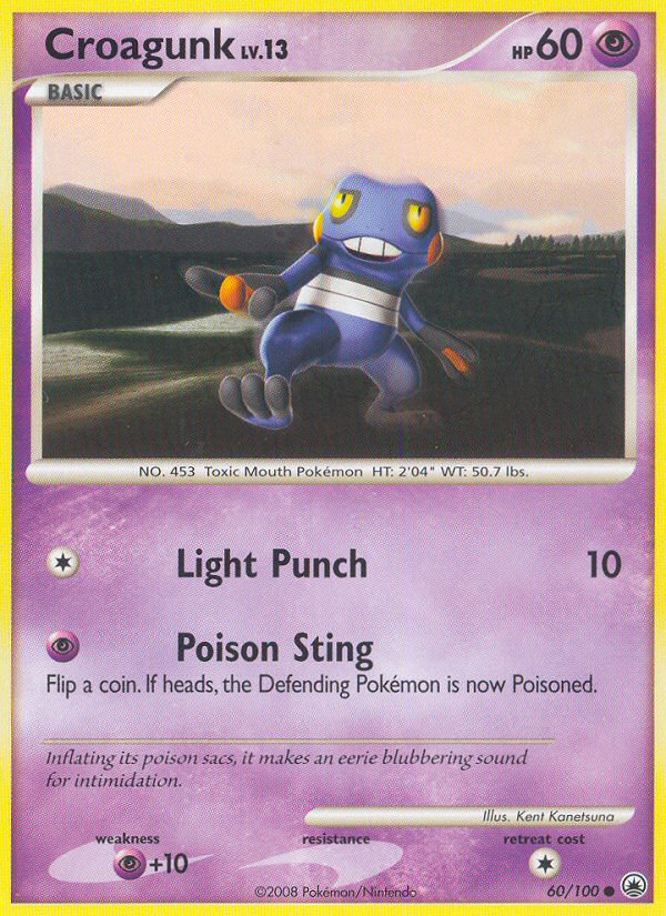 Croagunk (60/100) [Diamond & Pearl: Majestic Dawn] - Card Brawlers | Quebec | Canada | Yu-Gi-Oh!