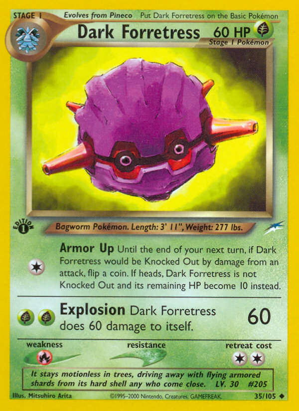 Dark Forretress (35/105) [Neo Destiny 1st Edition] - Card Brawlers | Quebec | Canada | Yu-Gi-Oh!