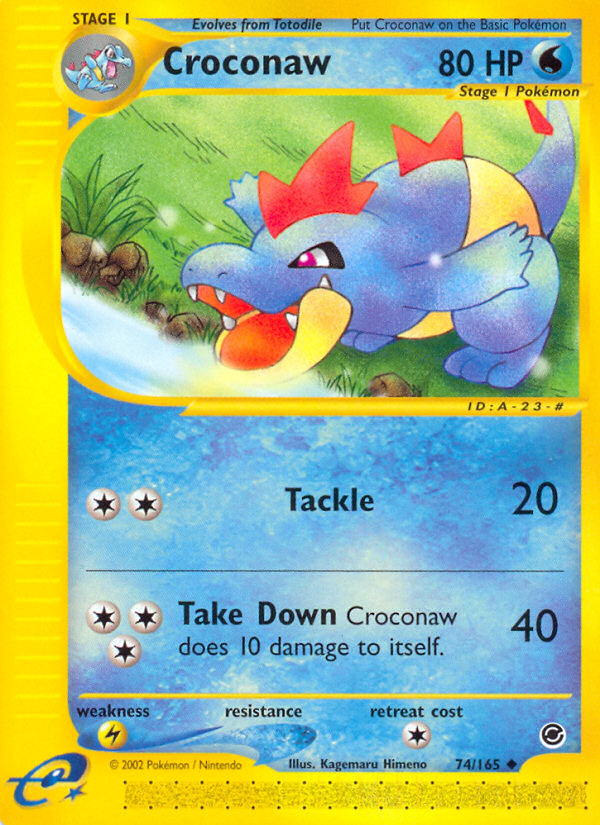Croconaw (74/165) [Expedition: Base Set] - Card Brawlers | Quebec | Canada | Yu-Gi-Oh!