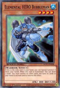 Elemental HERO Bubbleman [SGX1-ENA08] Common - Card Brawlers | Quebec | Canada | Yu-Gi-Oh!