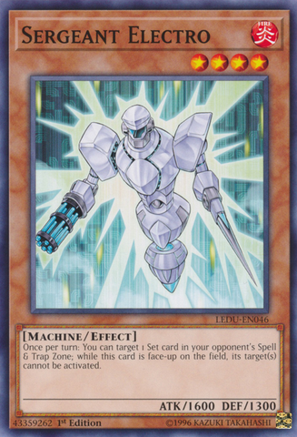 Sergeant Electro [LEDU-EN046] Common - Yu-Gi-Oh! - Card Brawlers | Quebec | Canada |